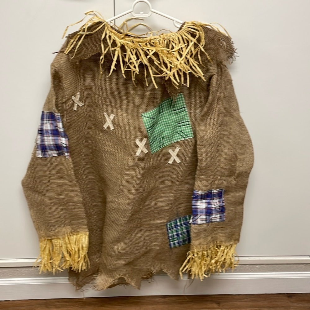 Scarecrow Costume, Adult Large, by AmScan Customers USA, Straw and patches